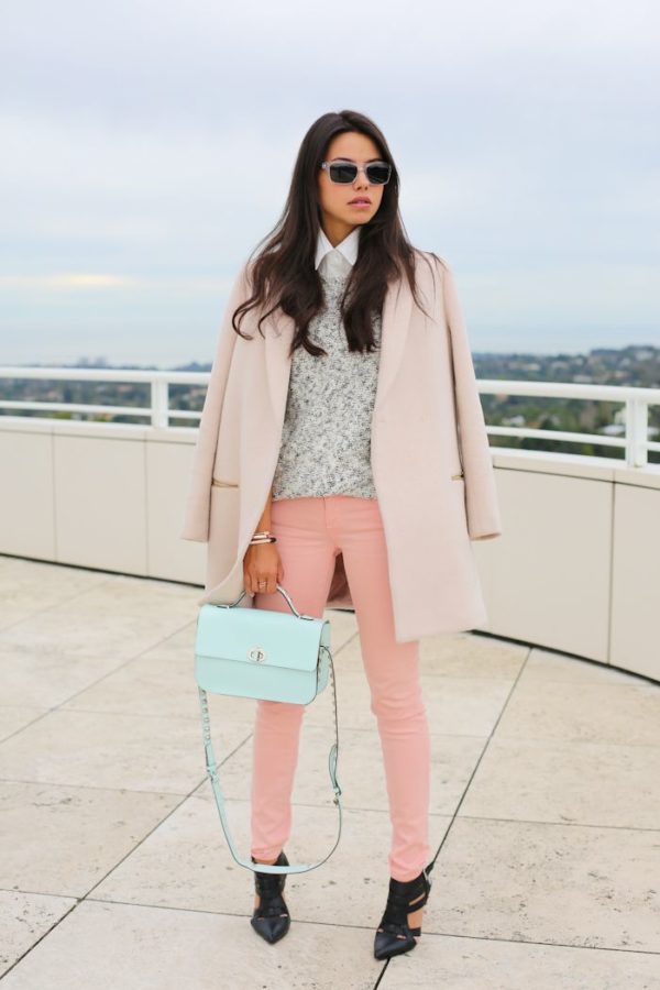 The Best Pale Blue Bags Outfits For Sring 2017