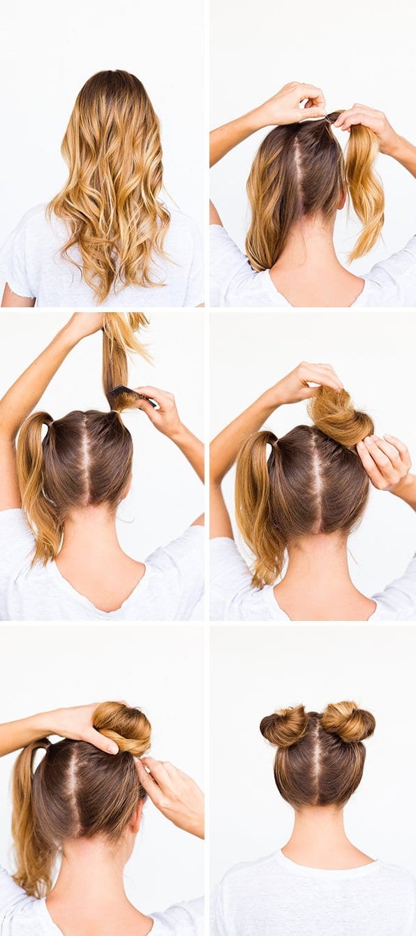 The Easiest Double Bun Hairstyle Tutorials For A Futuristic Look In The Present