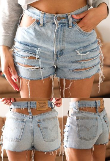 Easy DIY Tutorials To Transform Your Old Denim Shorts Into Modern Piece ...