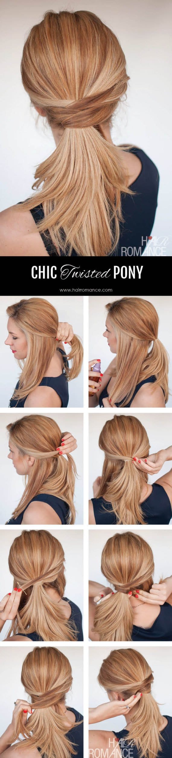 Easy Step By Step Hairstyle Tutorials You Can Do For Less Than 5 Minutes ALL FOR FASHION DESIGN