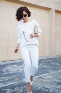 all white going out outfits