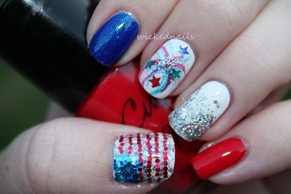 Creative Nails Art Designs To Celebrate The 4th Of July