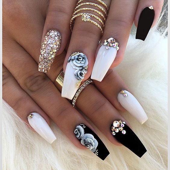 New Nails Art Fashion Trend 3d Nails For Sophisticated And Rich Look