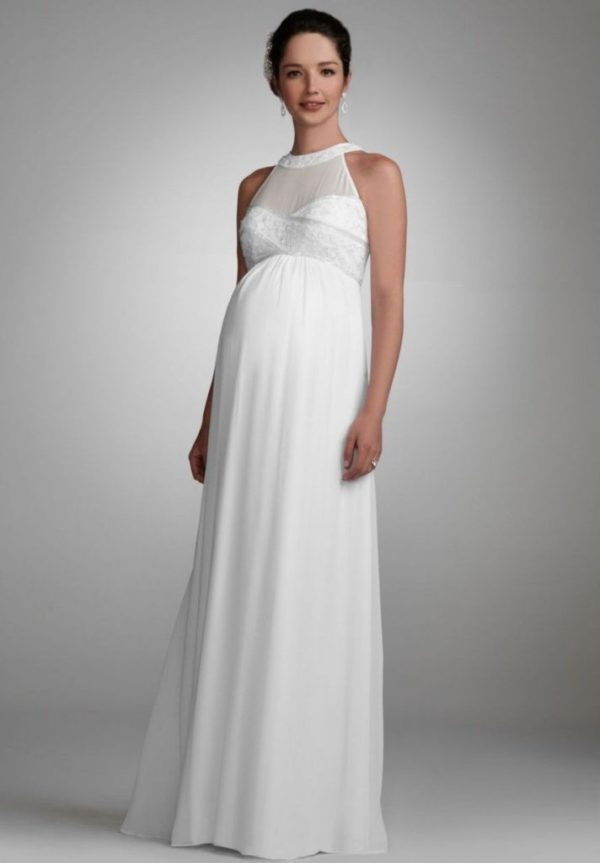 Maternity Wedding Dress For A Stylish Bride To Be And Mother To be