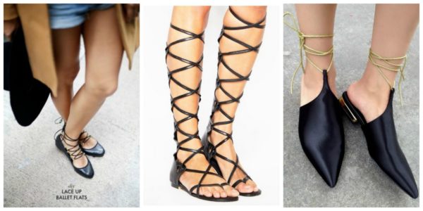 Lace Up Shoes For Feminine Look This Summer