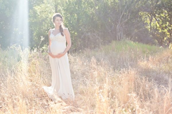 Maternity Wedding Dress For A Stylish Bride To Be And Mother To be