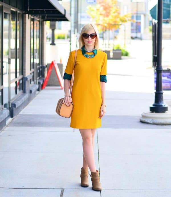 Mustard Yellow Street Outfits Inspired By Fall