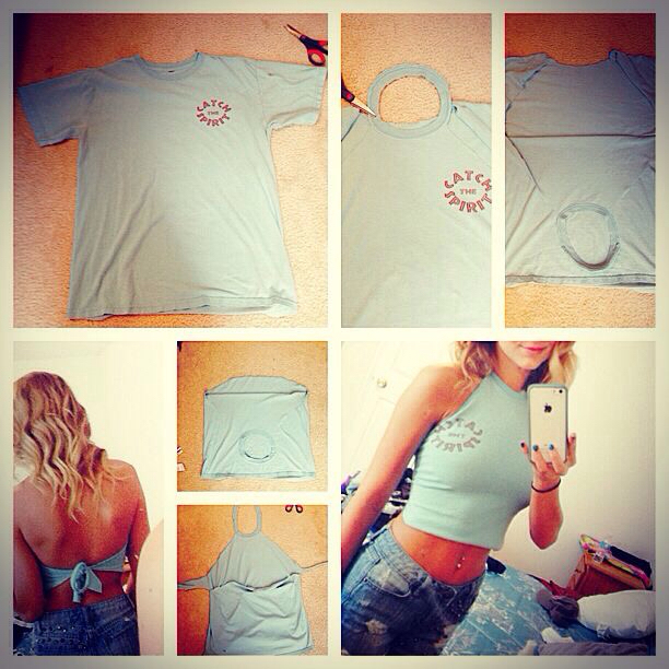 Creative DIY Tutorials To Turn On Your Old T-shirt Into A Modern Summer ...