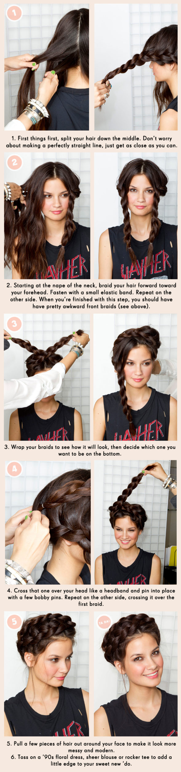 The Best Crown Braids DIY Tutorials For Princess Look Anywhere