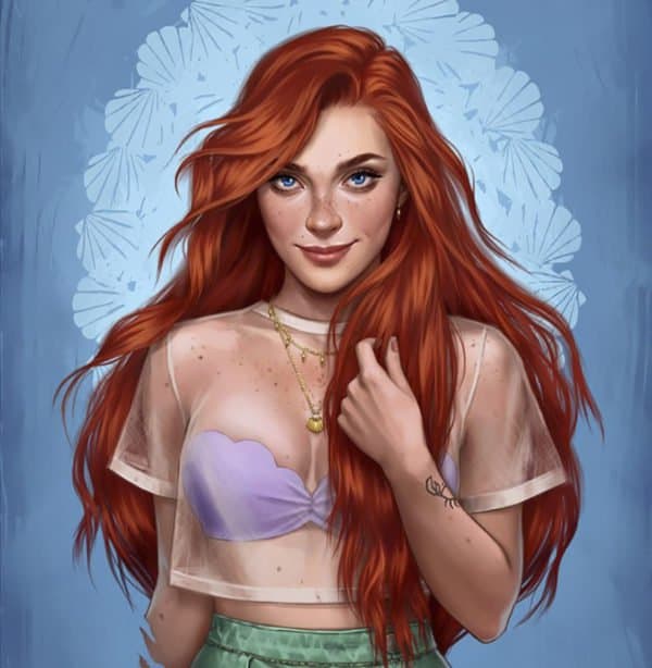 Illustration: How would the Disney’s princesses look like if they lived in 2017