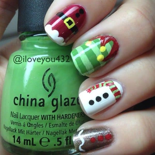 Christmas Inspired Nail Arts, To Celebrate The Holidays At The Best Way Possible, We All Have To Try