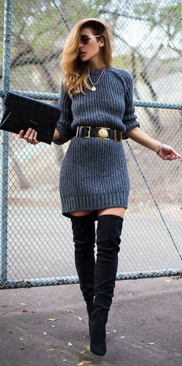 How To Style A Knit Dress To Look Chic