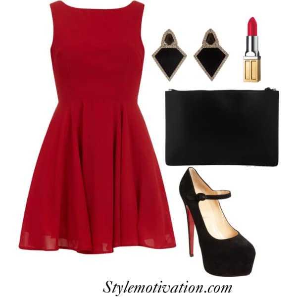 Fashionable Red Dress Combinations To Shine On The New Year's Eve - ALL ...