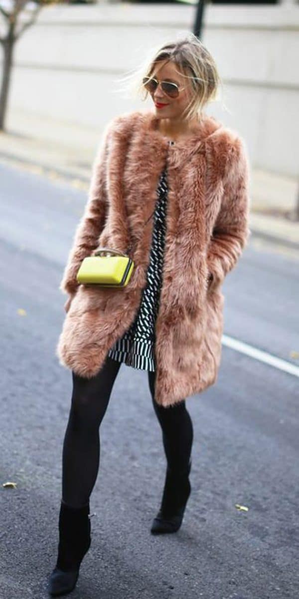 How To Make Stunning Combinations With Faux Fur Coat