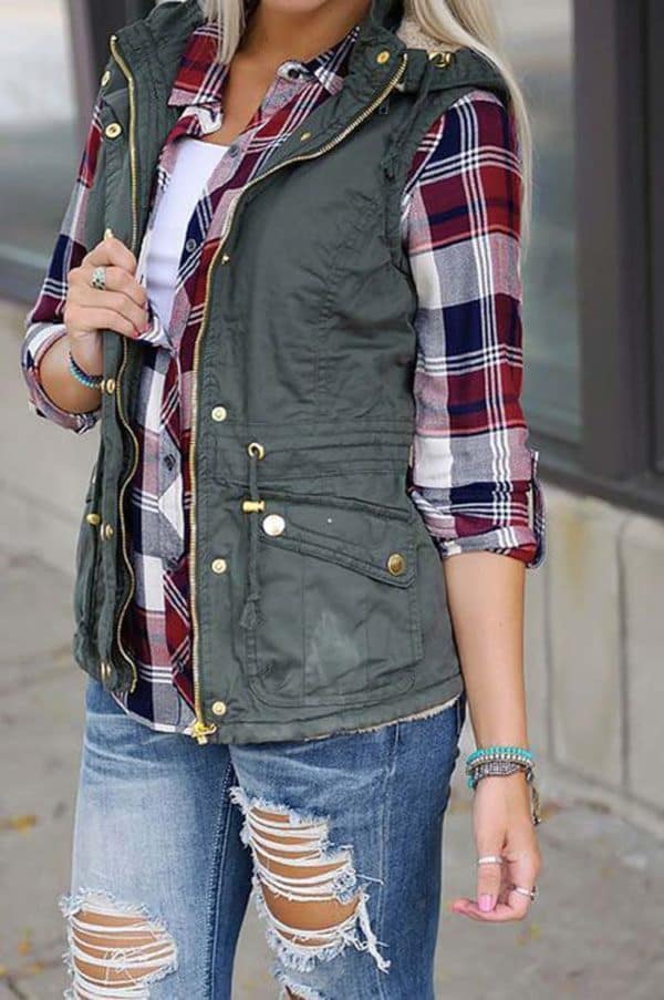 Statement Making Outfits With Plaid Shirt