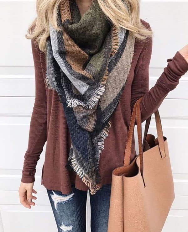 How To Wear Your Blanket Scarf This Winter In Some Stylish Ways