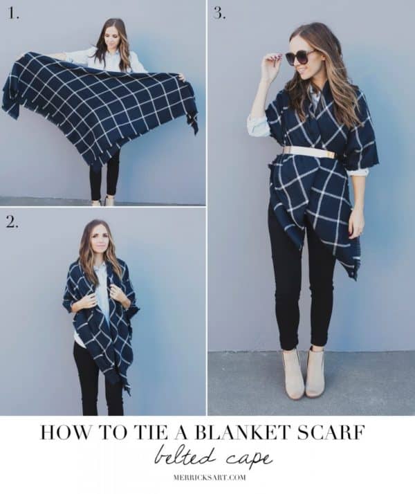 How To Wear Your Blanket Scarf This Winter In Some Stylish Ways