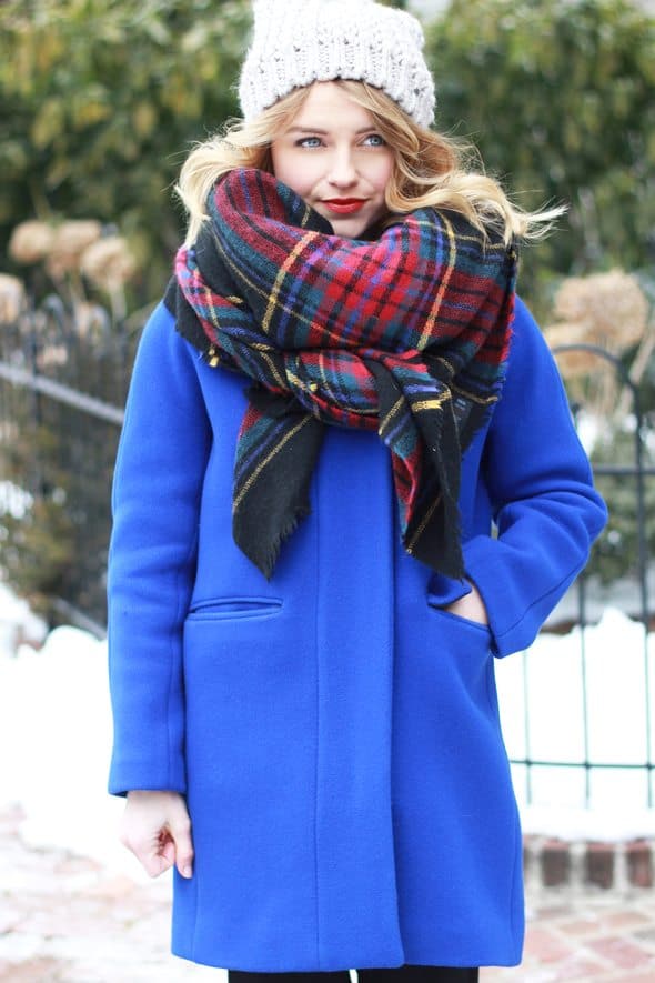 How To Wear Your Blanket Scarf This Winter In Some Stylish Ways