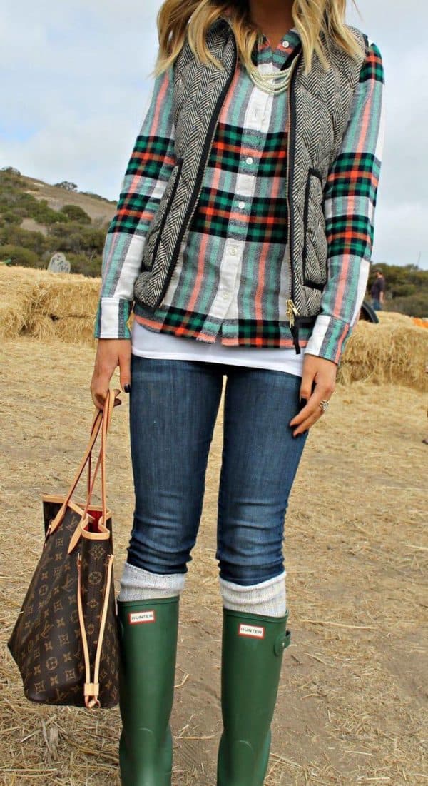Statement Making Outfits With Plaid Shirt