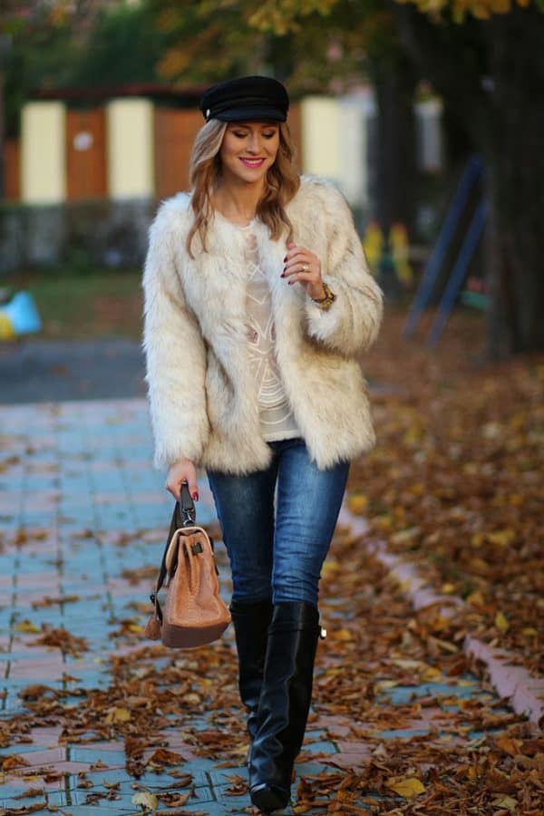 How To Make Stunning Combinations With Faux Fur Coat