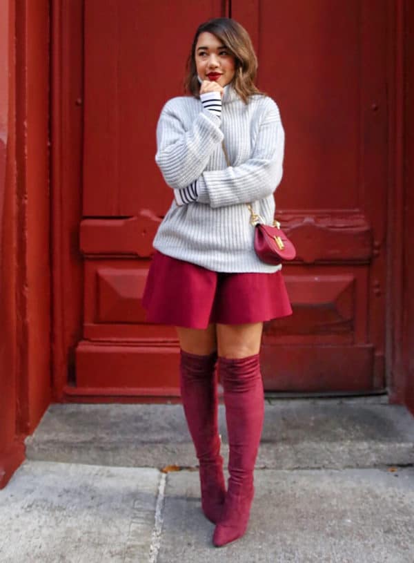 How To Wear Over The Knee Boots This Fall/Winter
