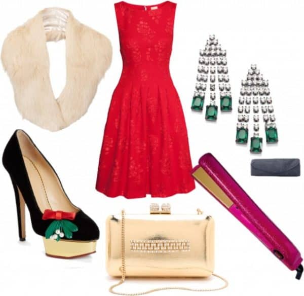 Fashionable Red Dress Combinations To Shine  On The New Years Eve