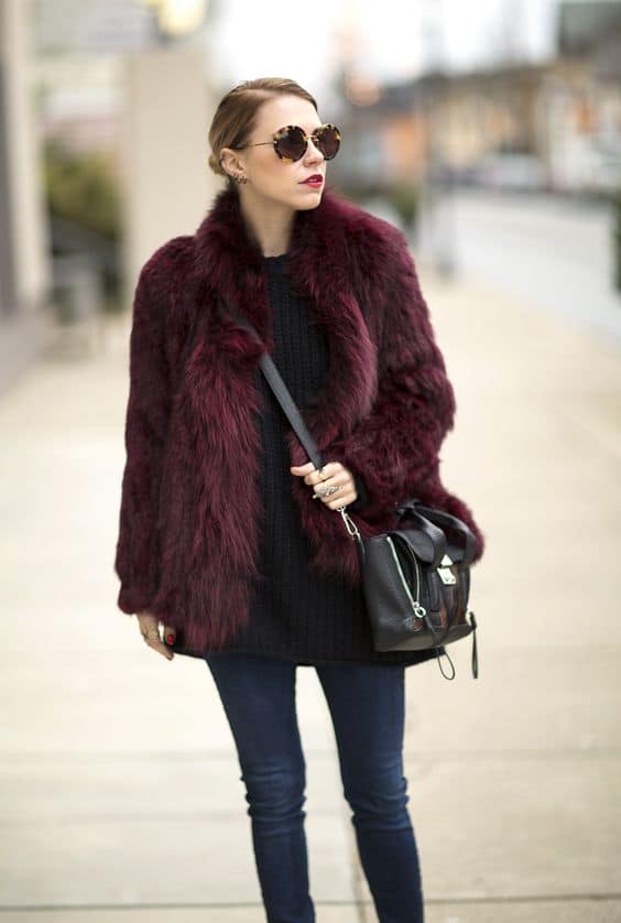 How To Make Stunning Combinations With Faux Fur Coat