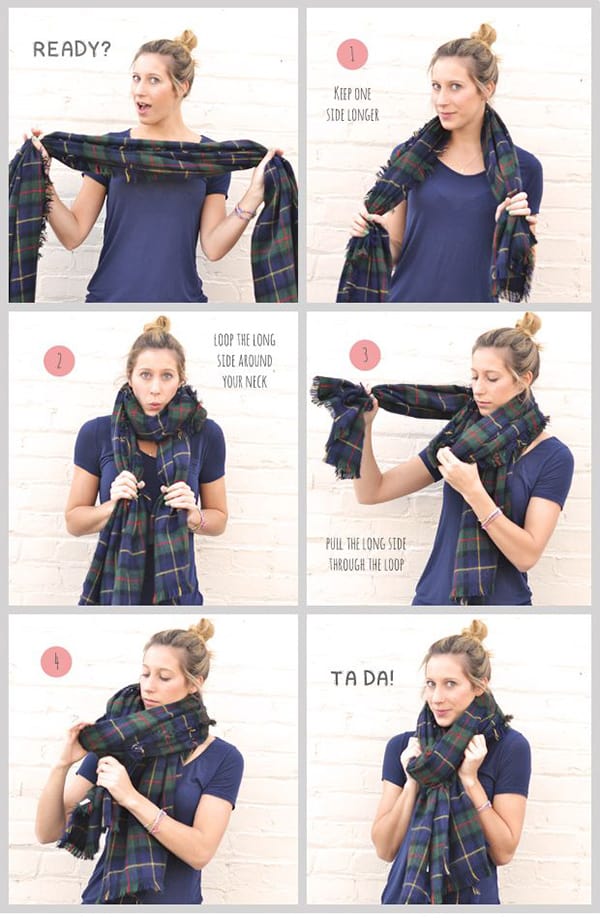 How To Tie A Scarf In Lots Of Different Ways - ALL FOR FASHION DESIGN