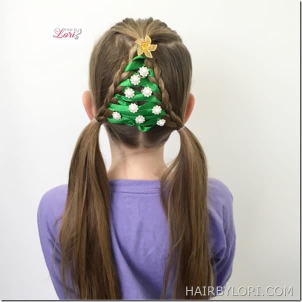 The Most Creative DIY Christmas Hairstyle For Your Little Princesses ...