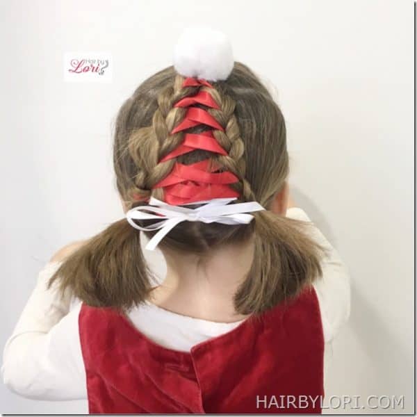 The Most Creative DIY Christmas Hairstyle For Your Little Princesses