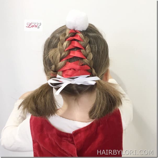 The Most Creative DIY Christmas Hairstyle For Your Little Princesses ...
