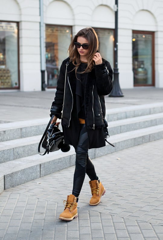 yellow timberland boots outfit