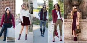 Five Color Combinations To Style Burgundy With This Fall/Winter Season ...