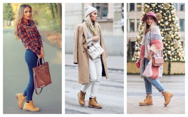 ladies wearing timberland boots