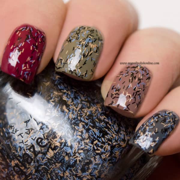 Interesting Nails Art Designs Inspired From Christmas And New Year’s Eve