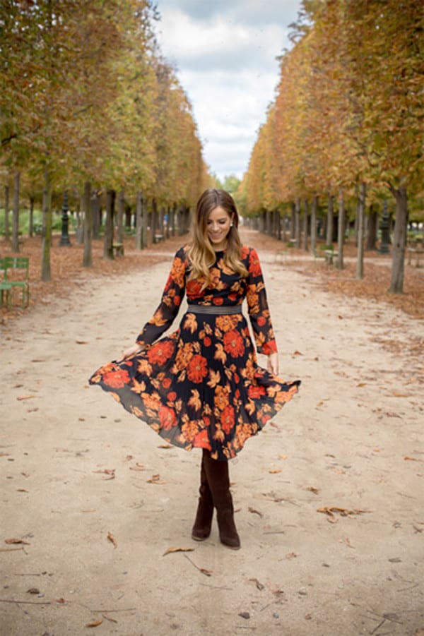 Lively Floral Winter Outfits That Will Get Your Energy Level Up