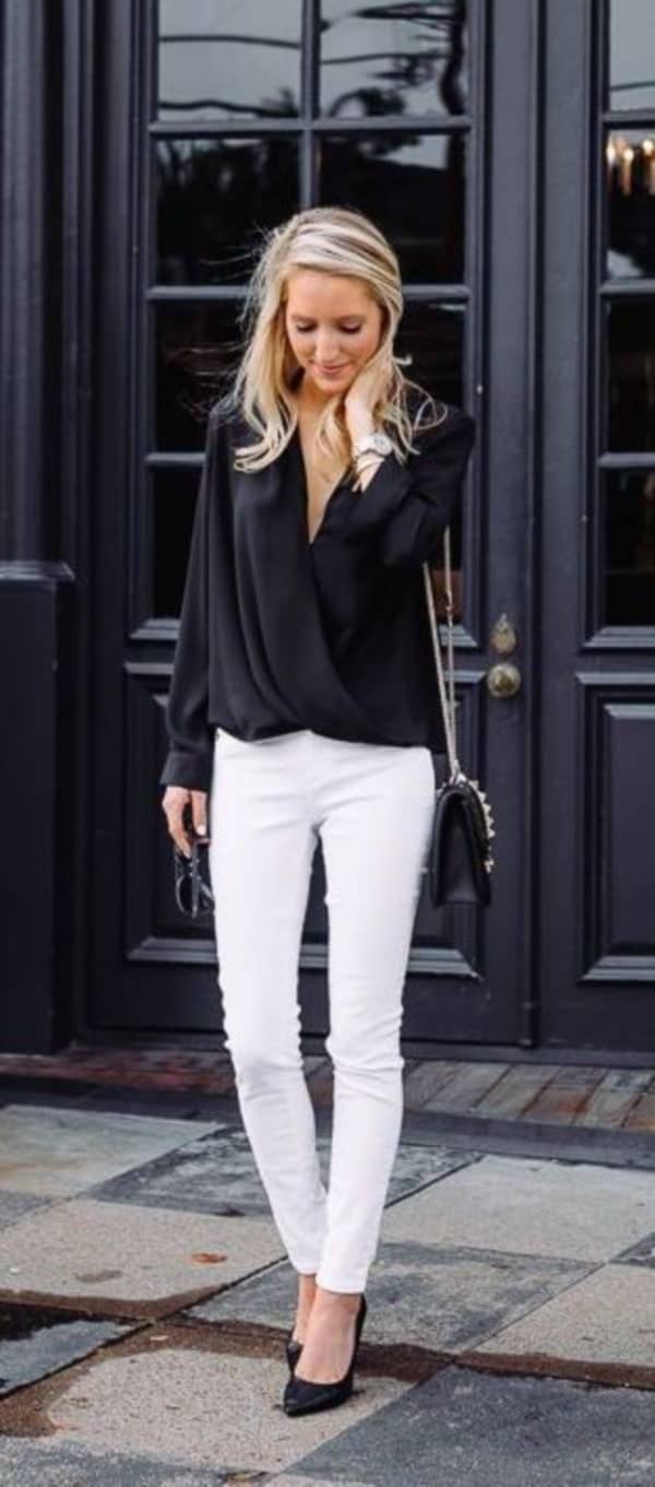 Classy Black And White Work Attire That Will Make You Look Professional