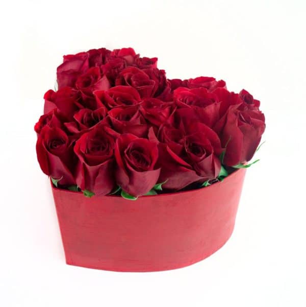 Ten Step By Step DIY Roses Bouquet In A Heart Shaped Box Tutorial For Valentines Day