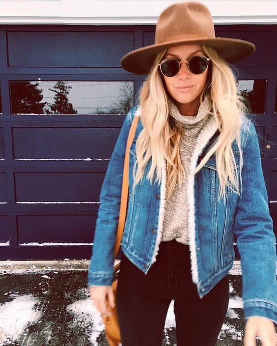 How To Wear Your Denim Jacket When The Temperatures Are Still Low