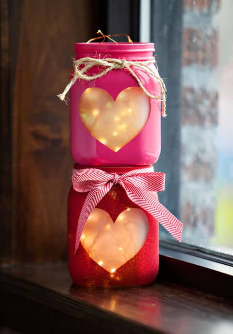 Sweet Mason Jar Valentines Day Crafts That Will Sweep You Off Your Feet