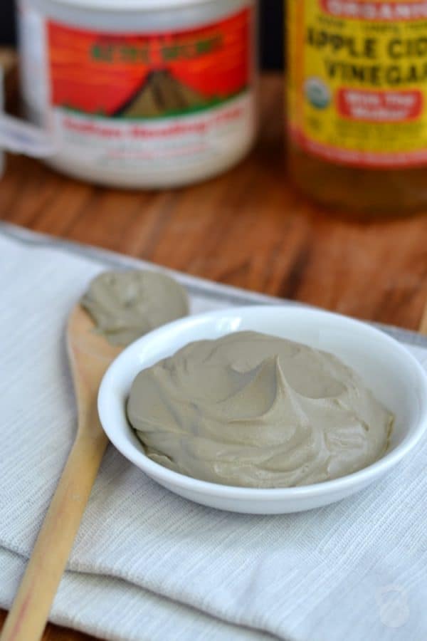 Homemade clay mask