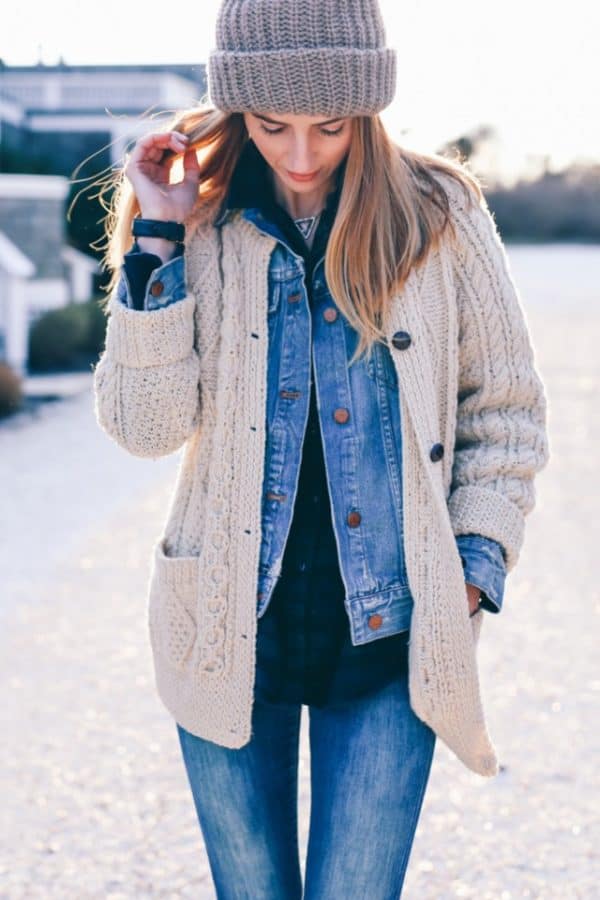 How To Wear Your Denim Jacket When The Temperatures Are Still Low - ALL ...