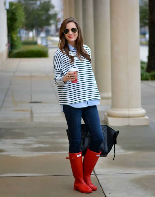 Adorable Spring Combinations With Rain Boots That Are Perfect For The Spring Showers