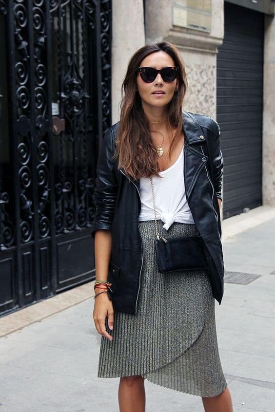 How To Style Your Black Leather Jacket This Spring - ALL FOR FASHION DESIGN