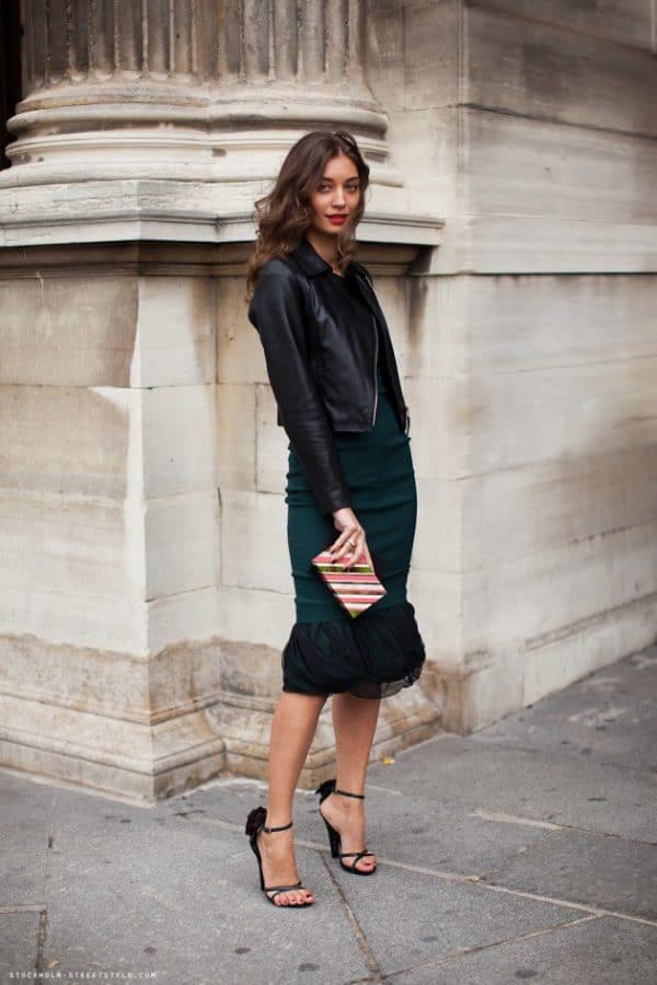 How To Style Your Black Leather Jacket This Spring