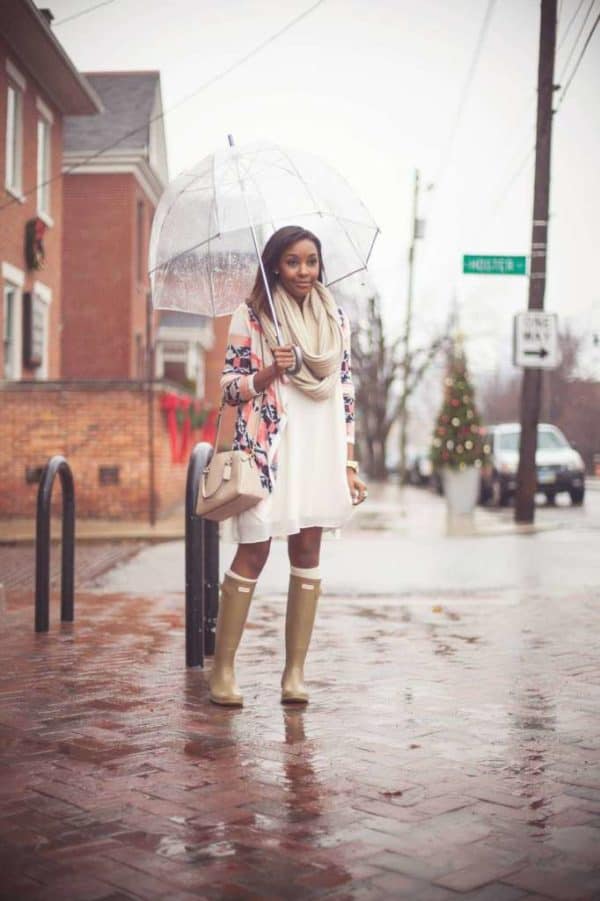 Adorable Spring Combinations With Rain Boots That Are Perfect For The Spring Showers