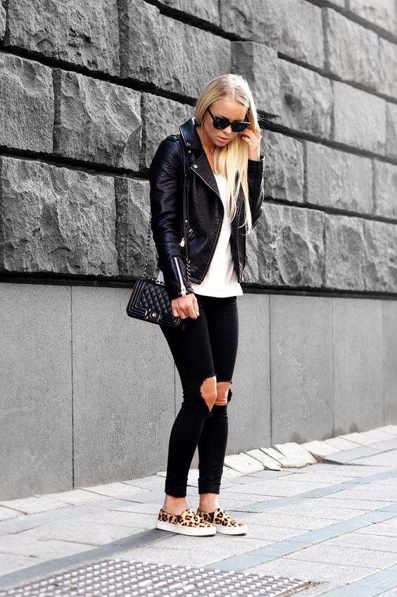 How To Style Your Black Leather Jacket This Spring