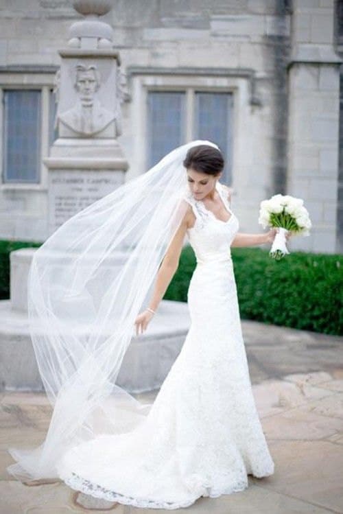 Useful Tips That You Shouldnt Miss If You Want To Wear A Long Wedding Veil