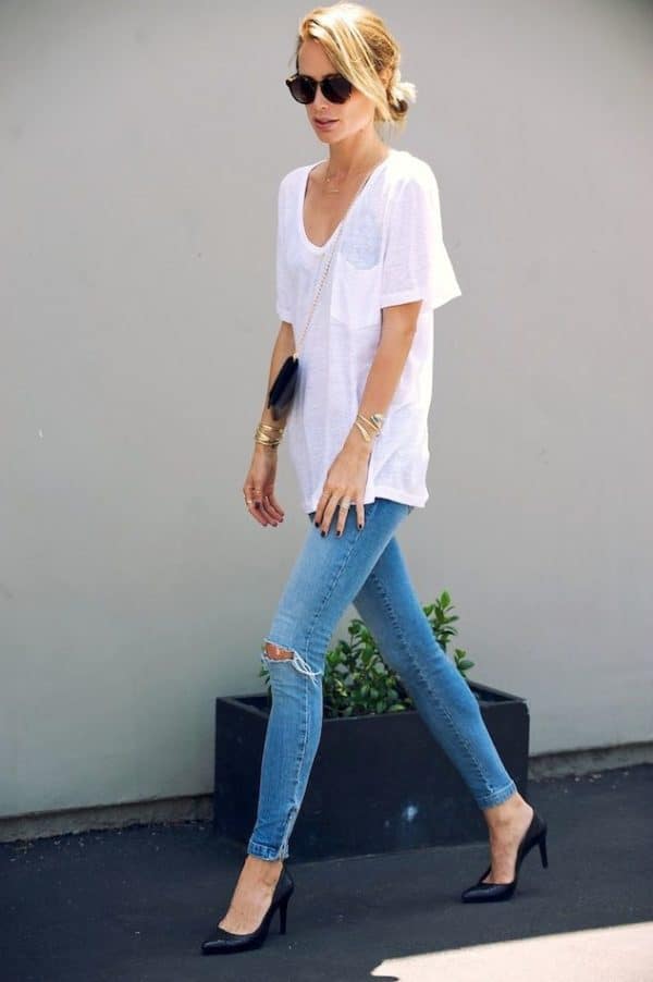 How To Style Your Plain T Shirt In Some Extraordinary Ways This Spring