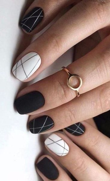 Dramatic Geometric Manicures That Will Add A Dose Of Sophistication To Your Look